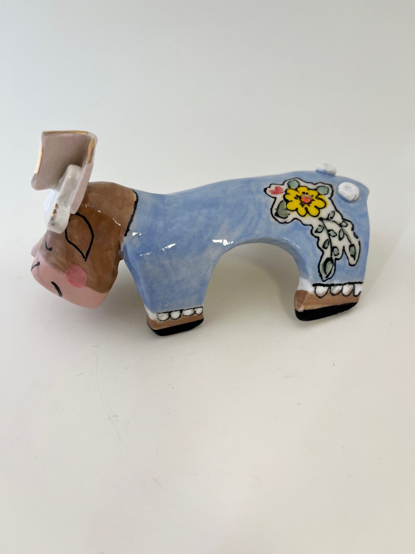 Mother's Day Baby Moose in Pajamas