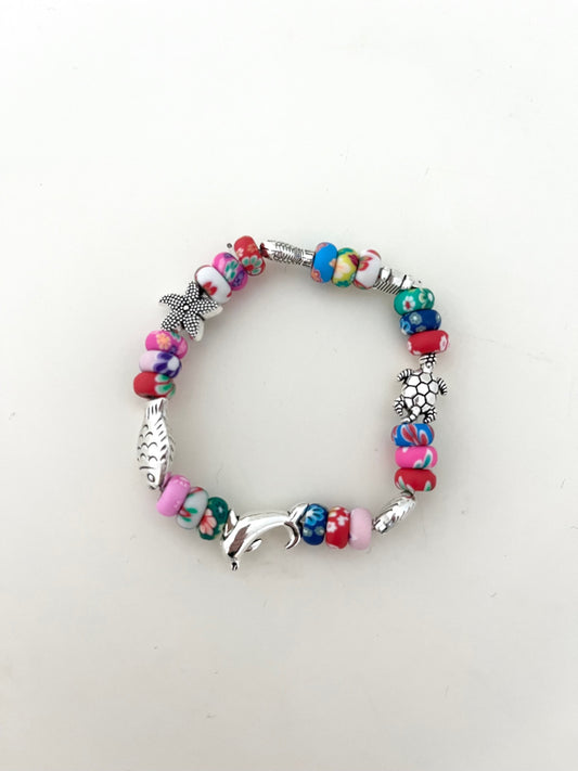 Beginner Colourful Coastal Inspired Bracelet