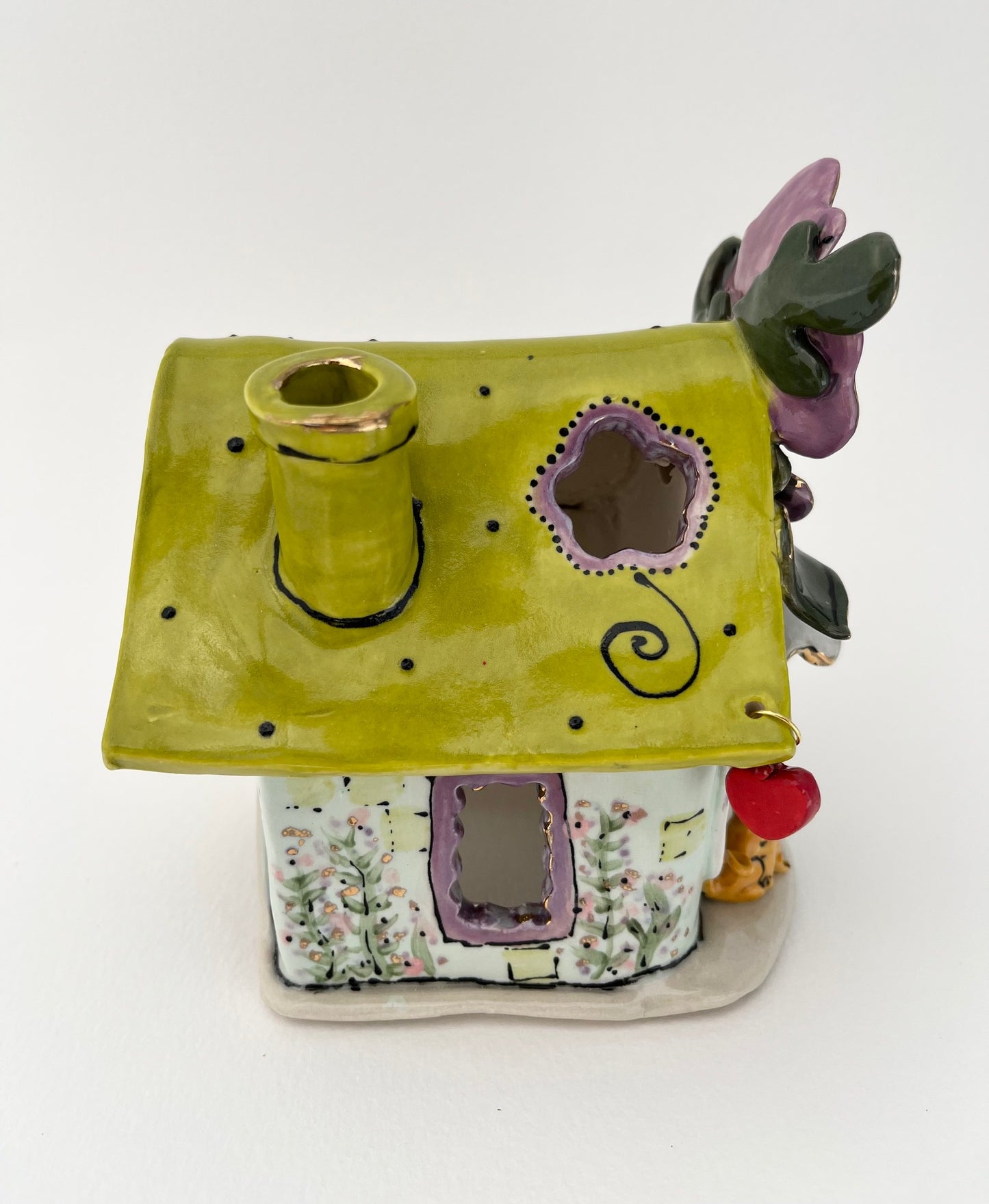Purple Poppy Happy Birthday Candle House