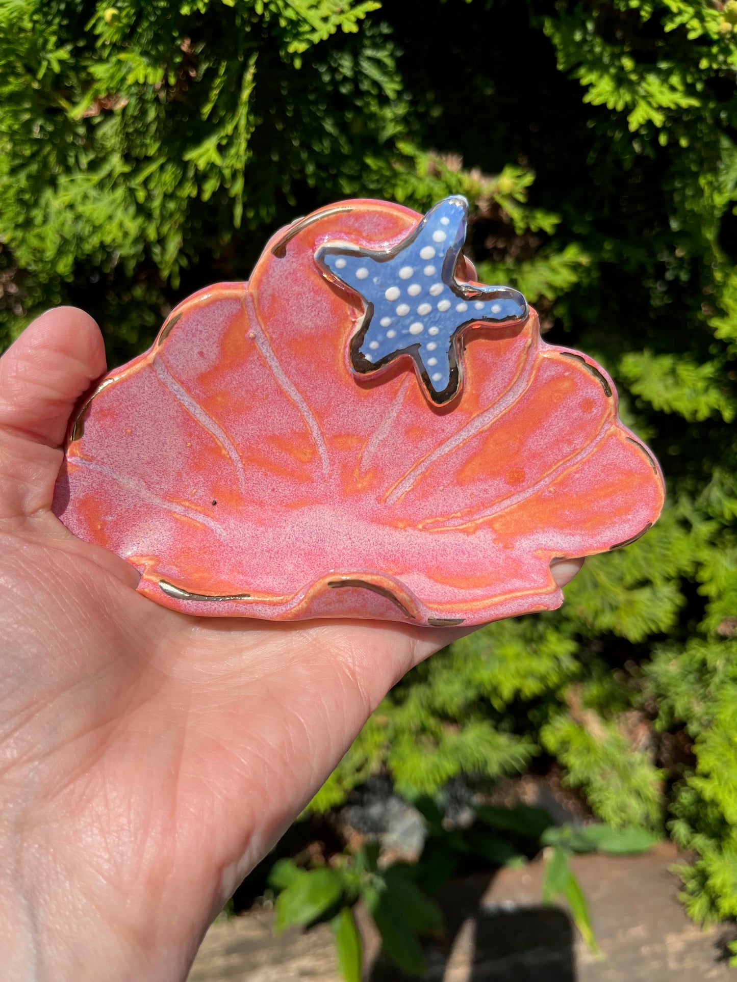Salmon Seashell Hanger