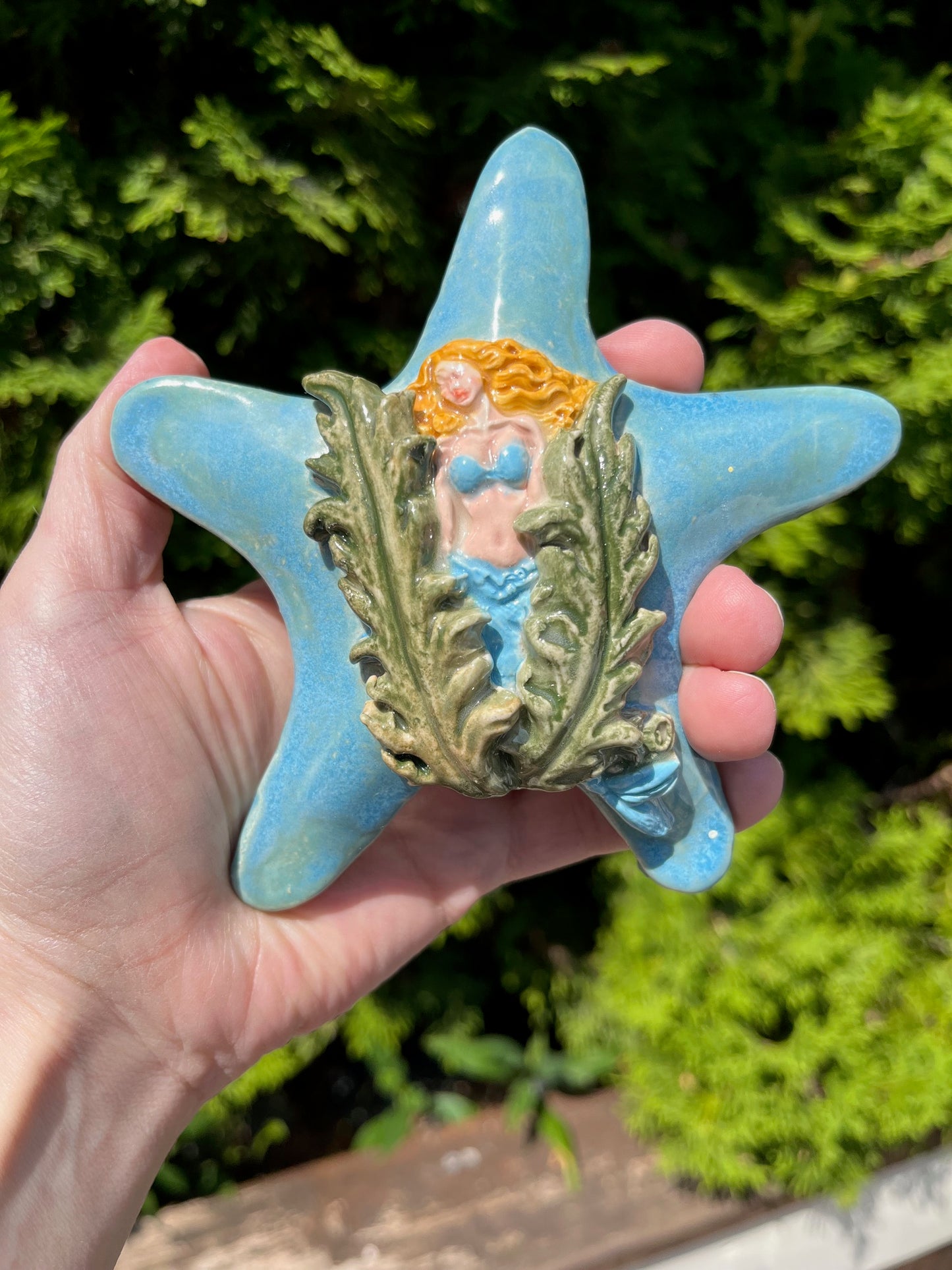 Turquiose Mermaid Starfish Hanger