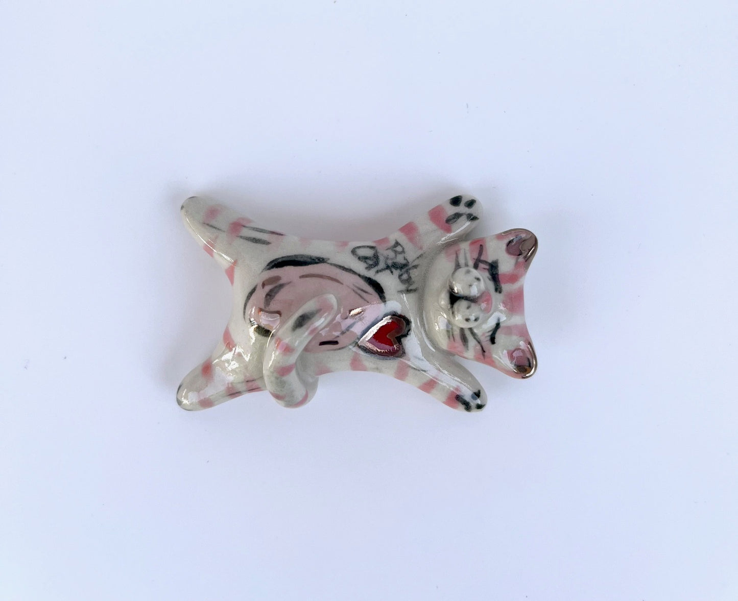 "I'm Done" Tiny Cat (light pink)