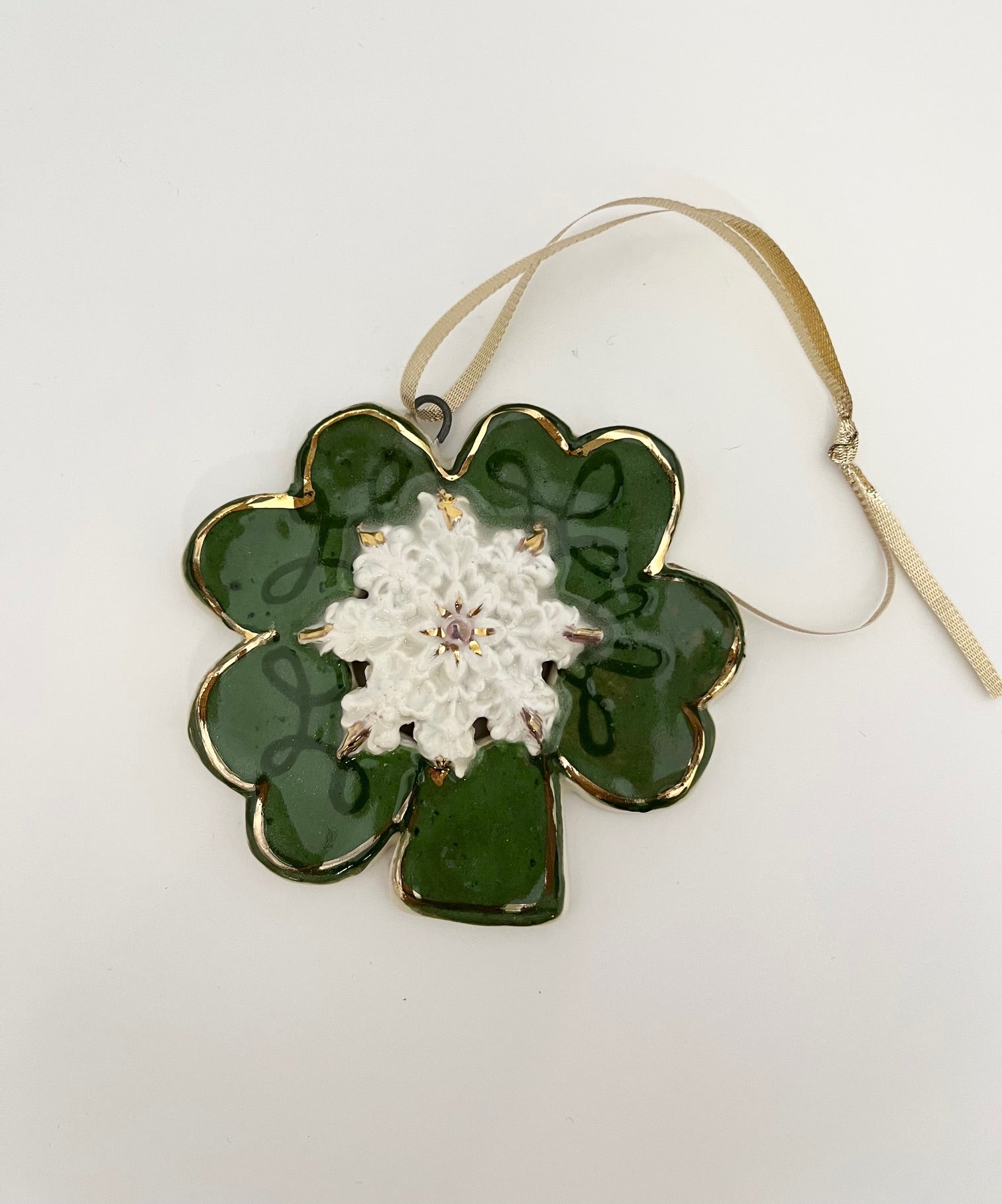 Shamrock Ornament – Heather Goldminc Clayworks Studio