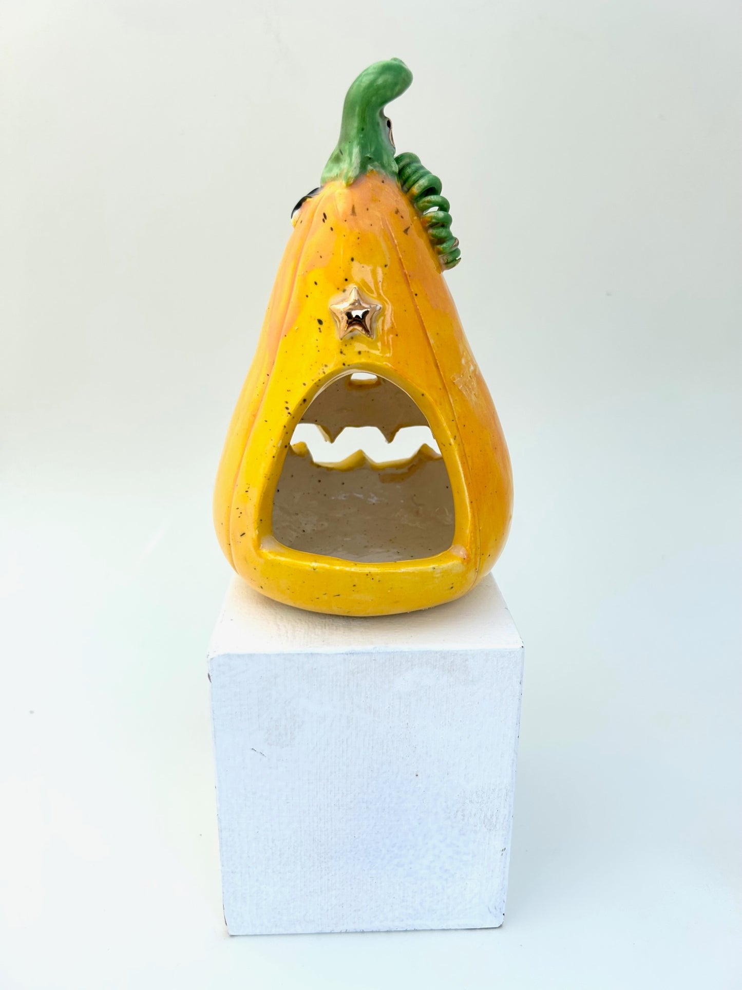 Pumpkin Battery Tea Light Holder