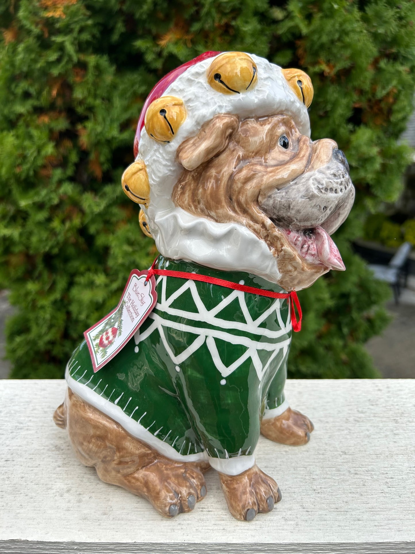 Santa Dog Figurine