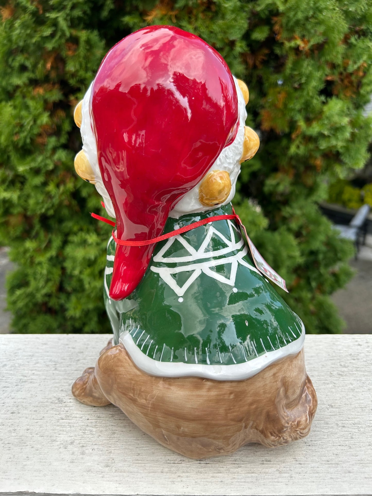 Santa Dog Figurine