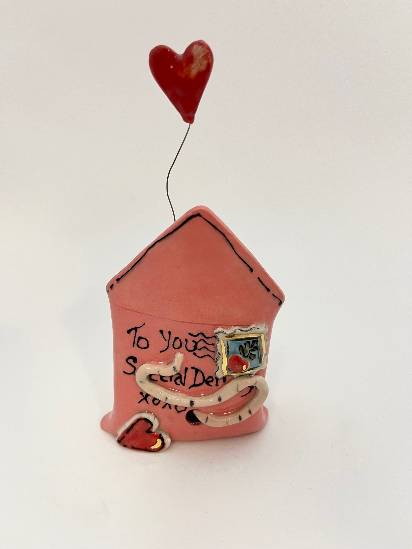 Mouse Love Envelope with Heart