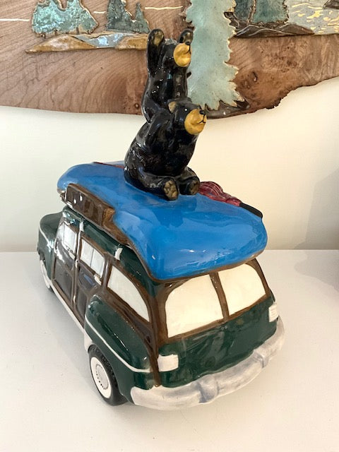 Going Camping Bears Cookie Jar