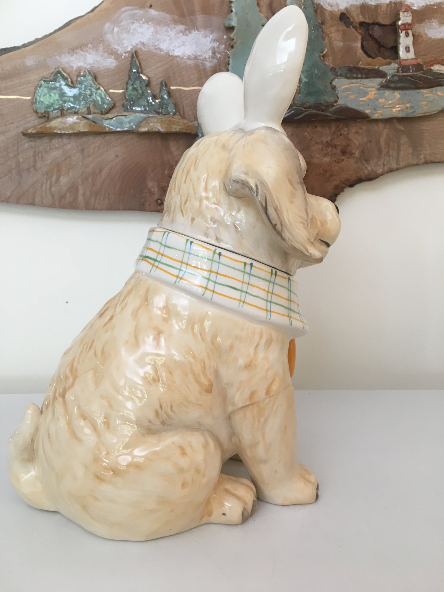 Easter Golden Dog Jar