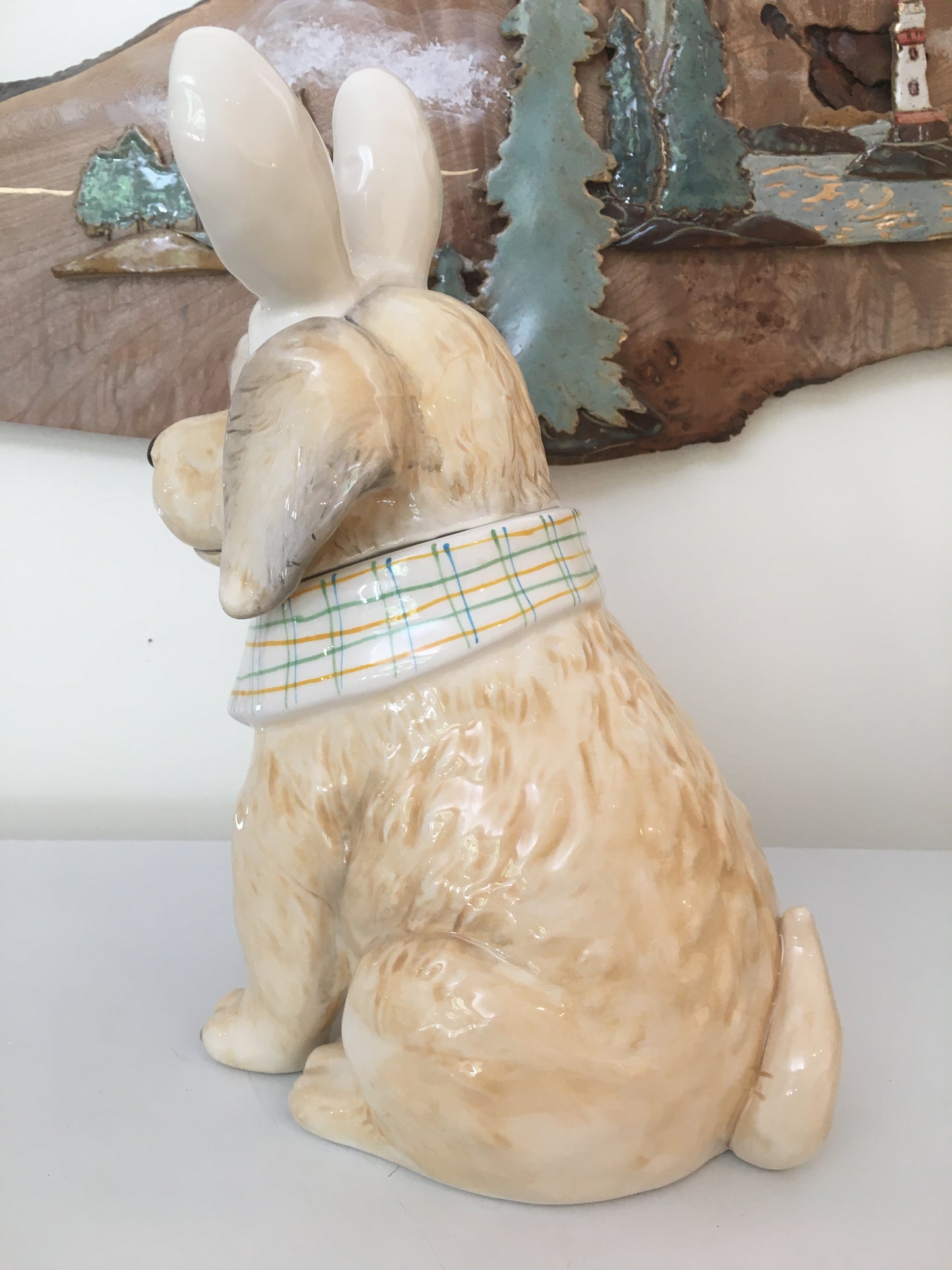 Easter Golden Dog Jar