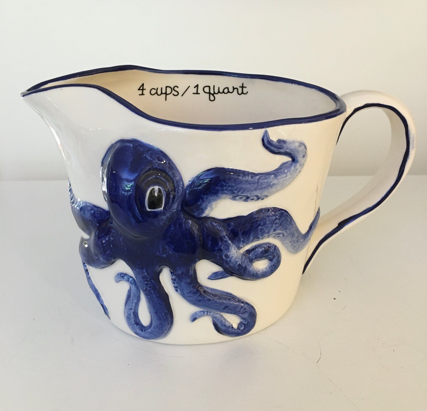 Blue Octopus Measuring Cup