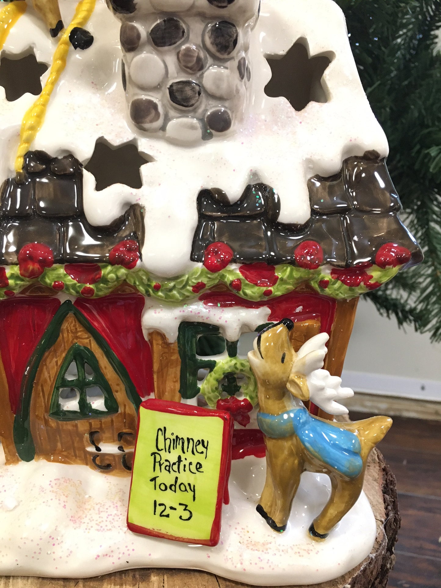 Reindeerville Chimney Training Candle House