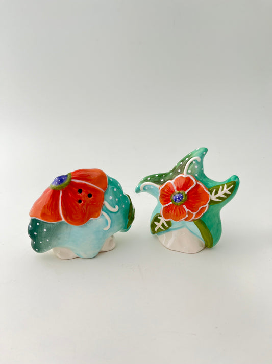 Starfish and Shell Salt and Pepper Set