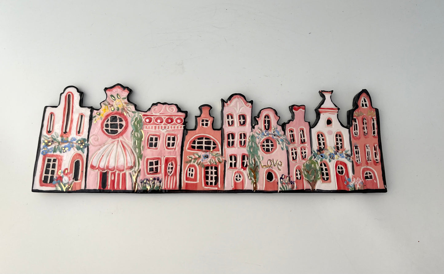 Village Wall Hanger Pink