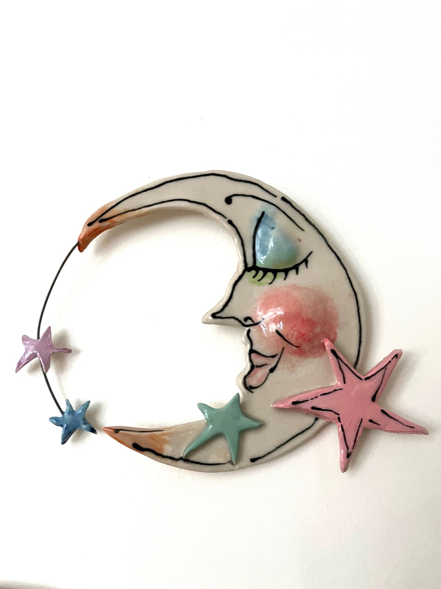 Summer Moon Wall Hanger Cream