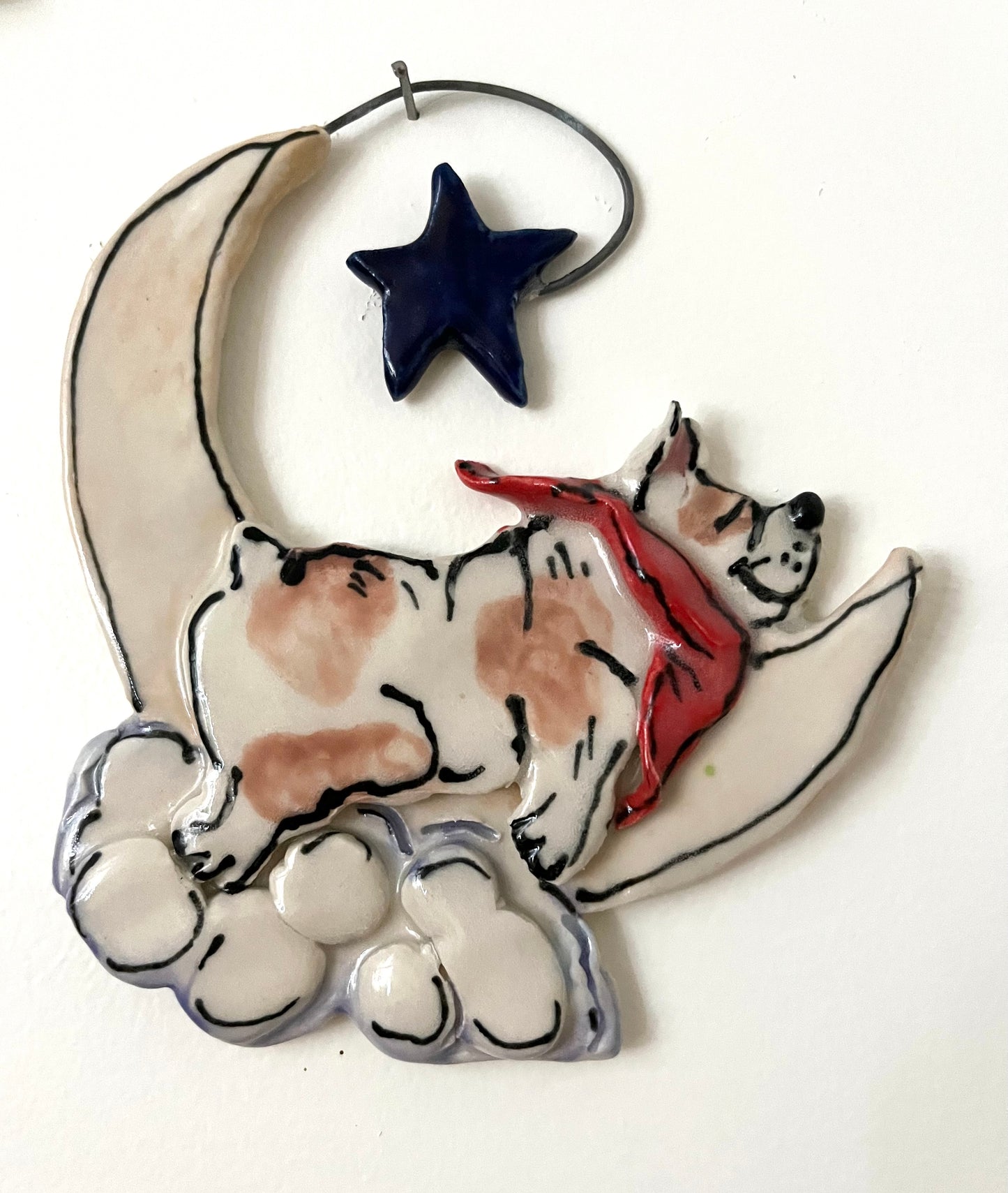 Summer Dog Moon Wall Hanging