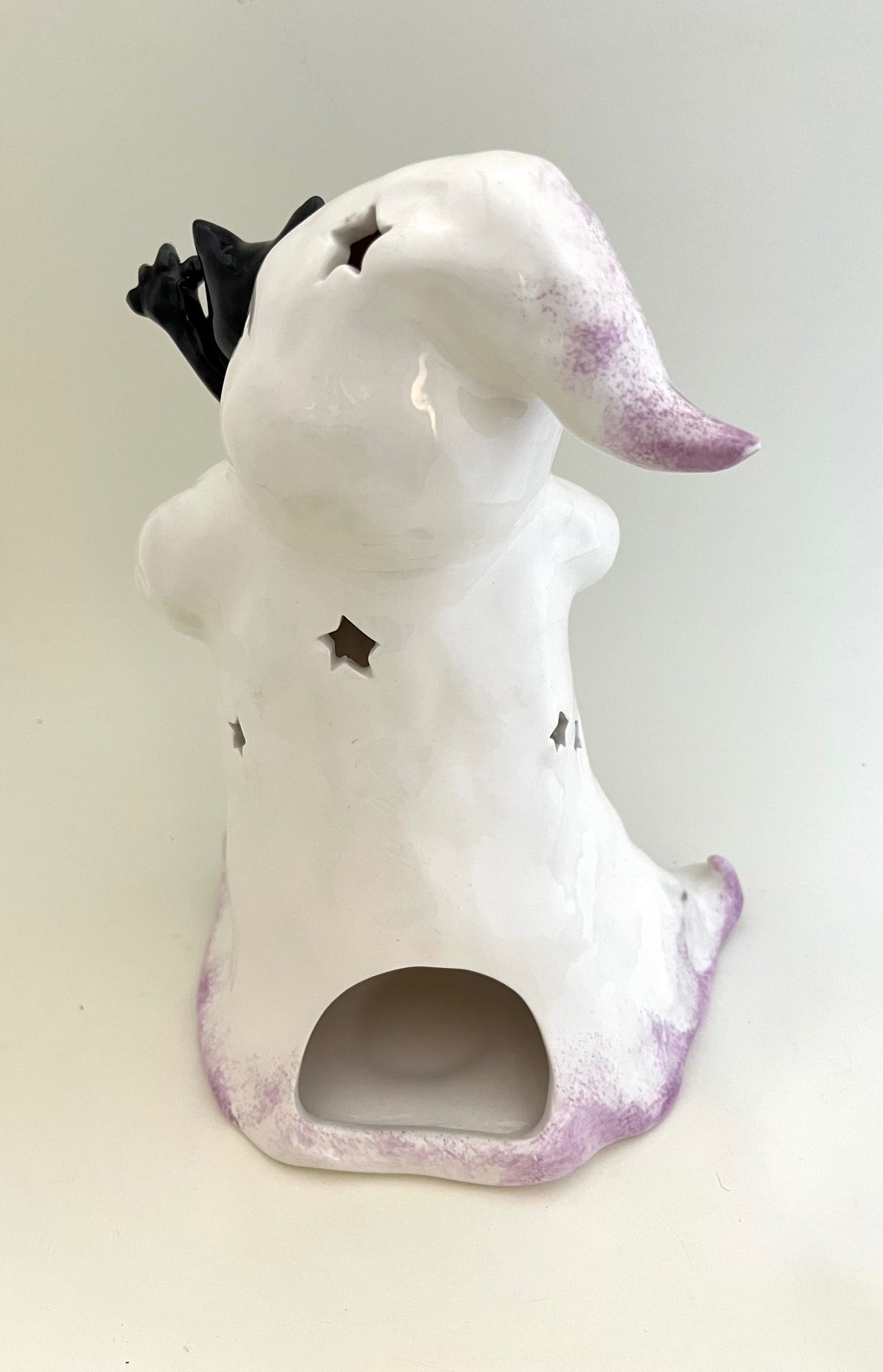 Reimagined Ghost with Cat Tealight Holder