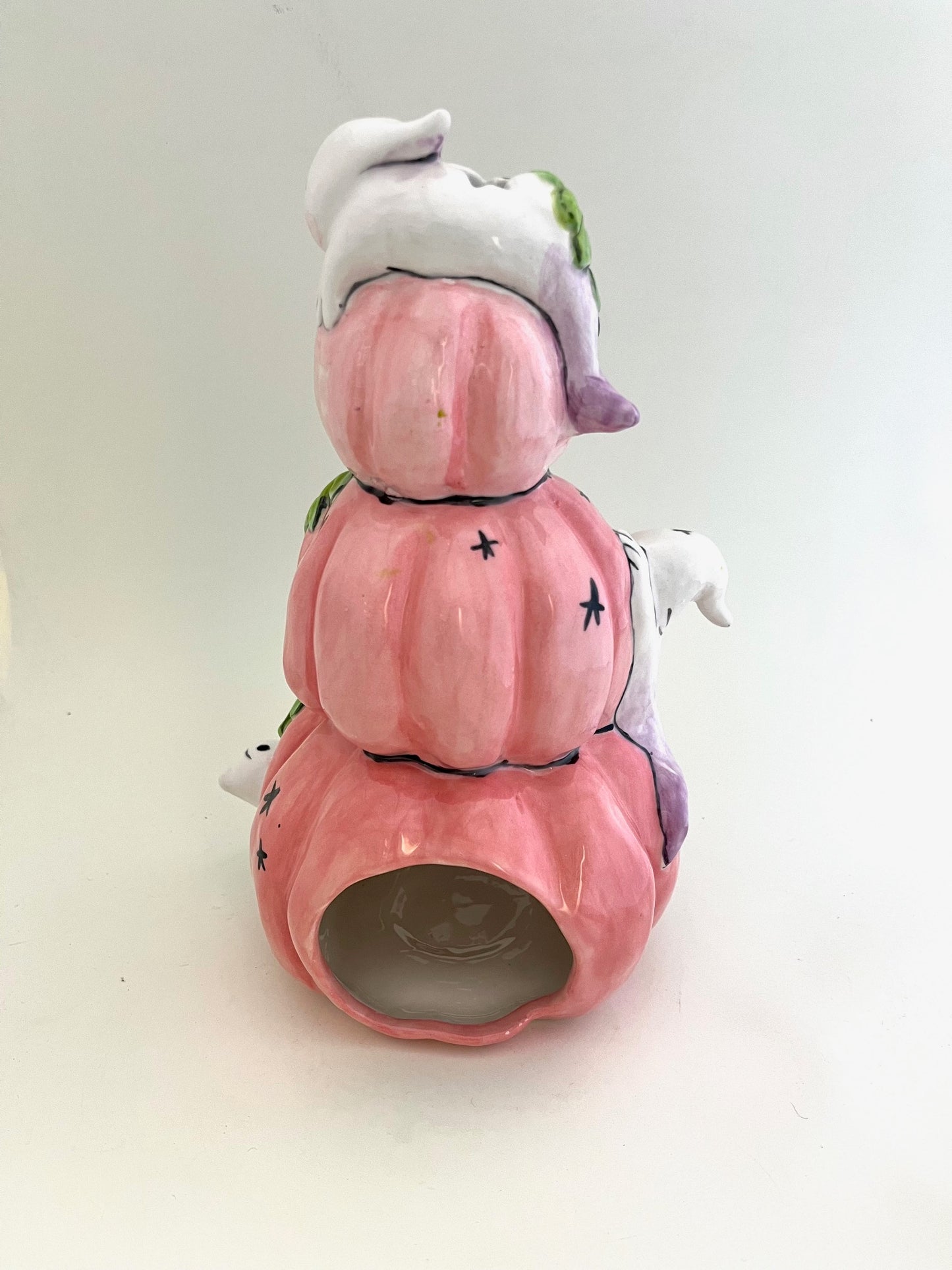 Reimagined Pink Pumpkin Tealight Holder