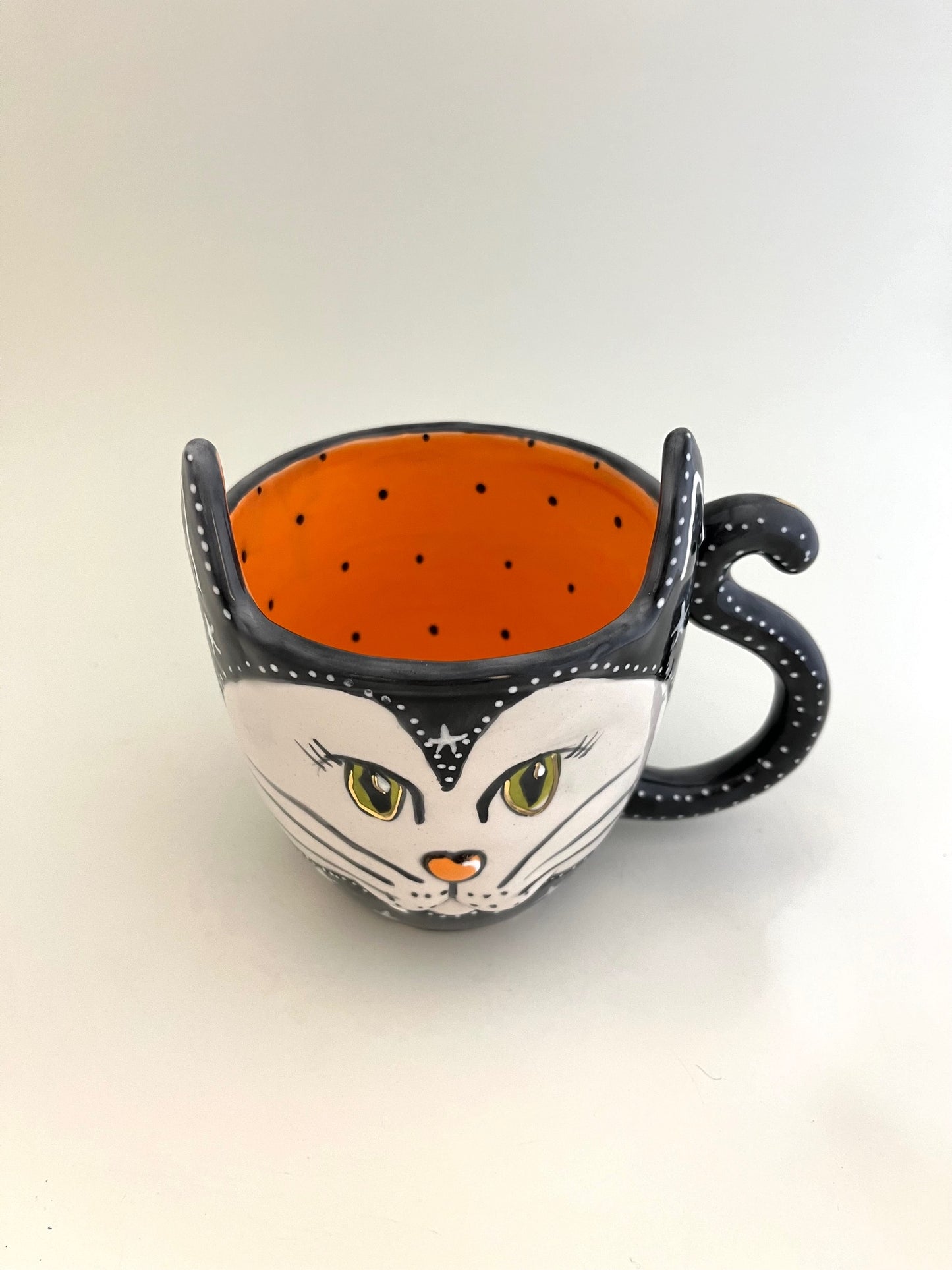 Reimagined Happy Halloween Cat Mug