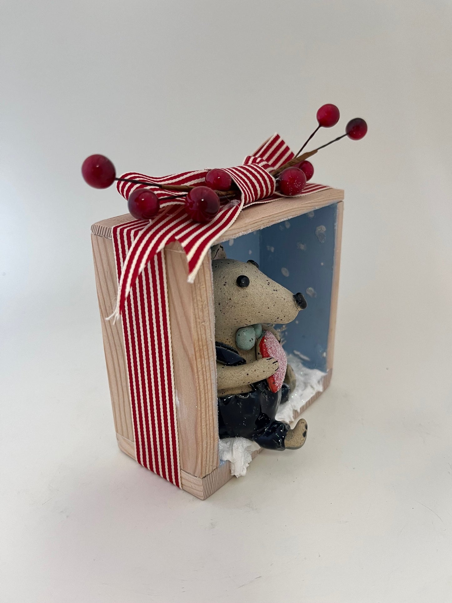 Holiday Mouse Shadow Box