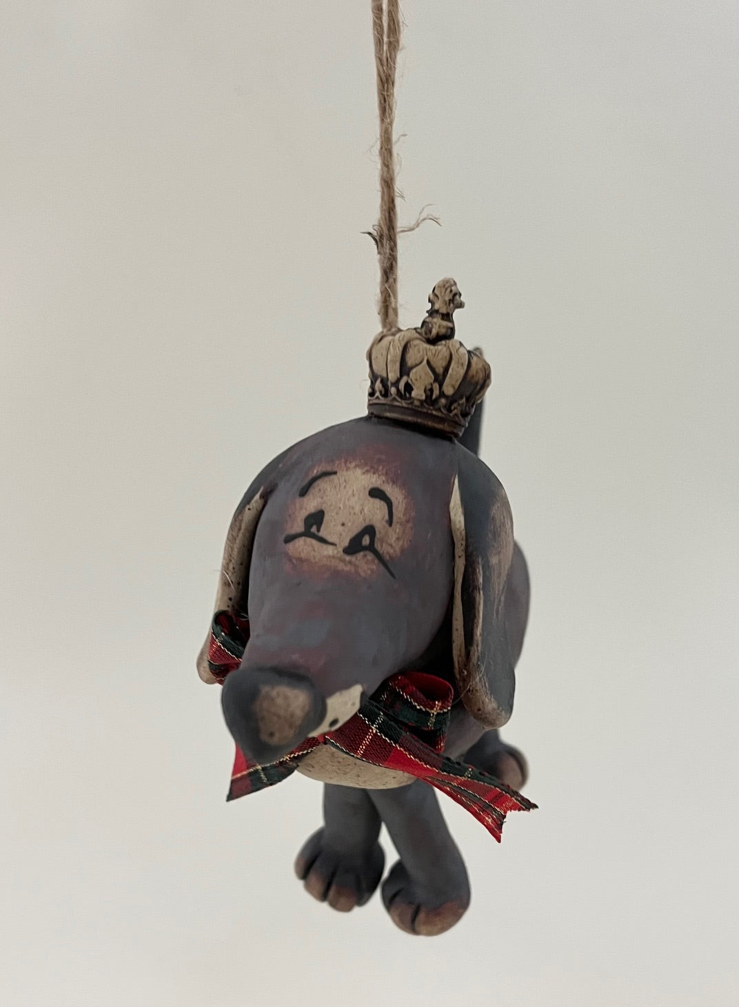 Franklin the Stoneware Dog Hanger/Windchime