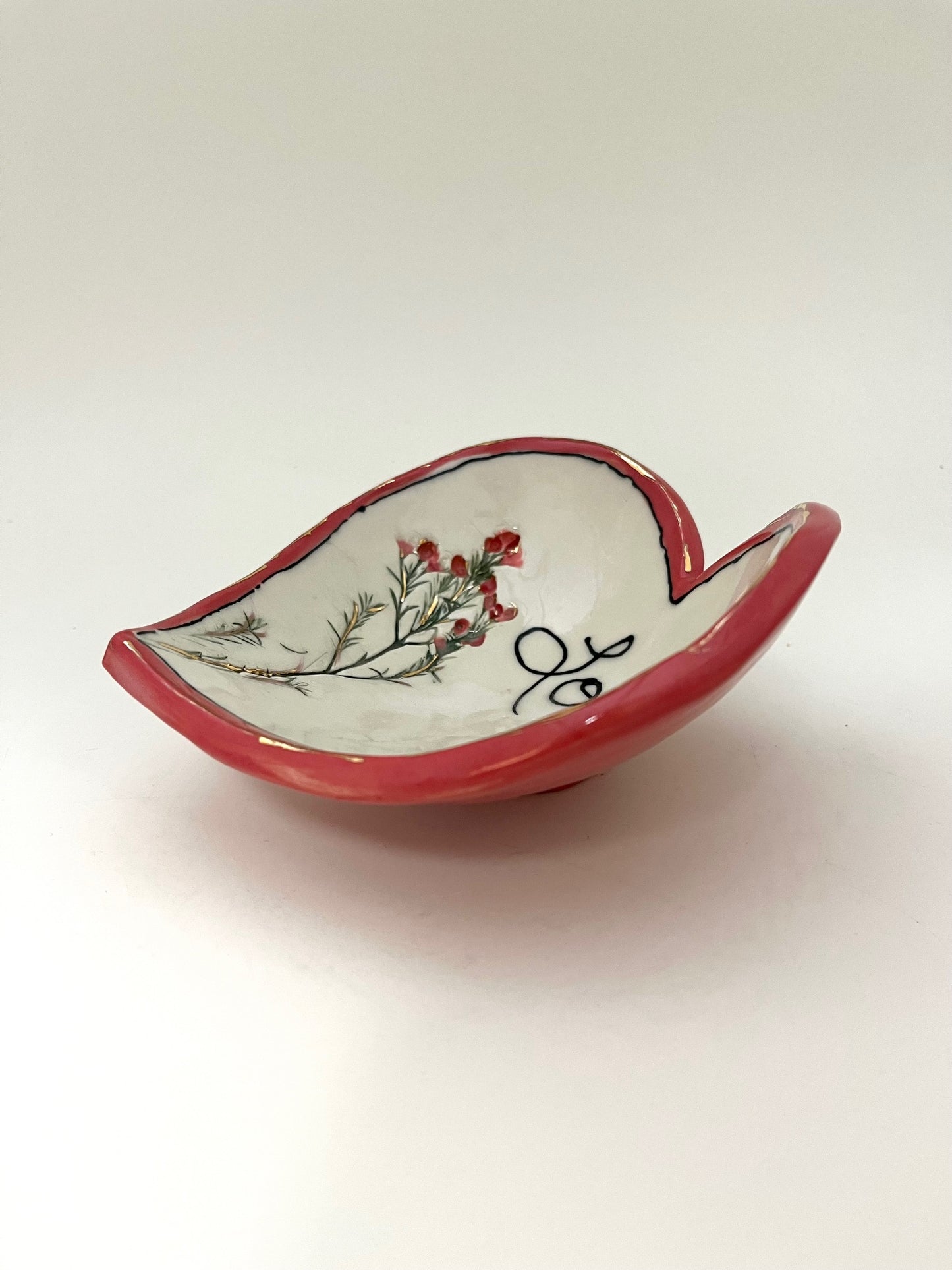 Heart Bowl (Love and Flowers)