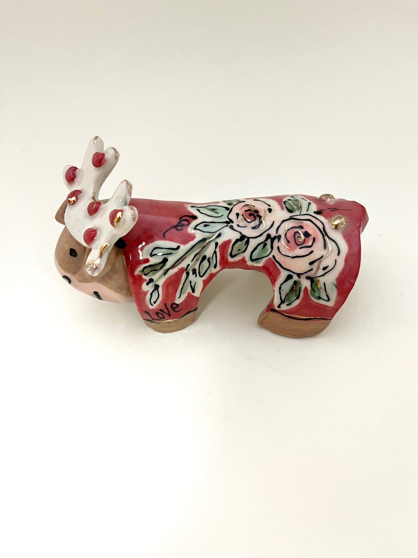 Rose the Valentine's Moose in Pajamas