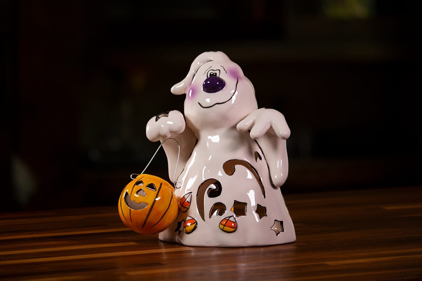Small Halloween Ghost Tealight Holder