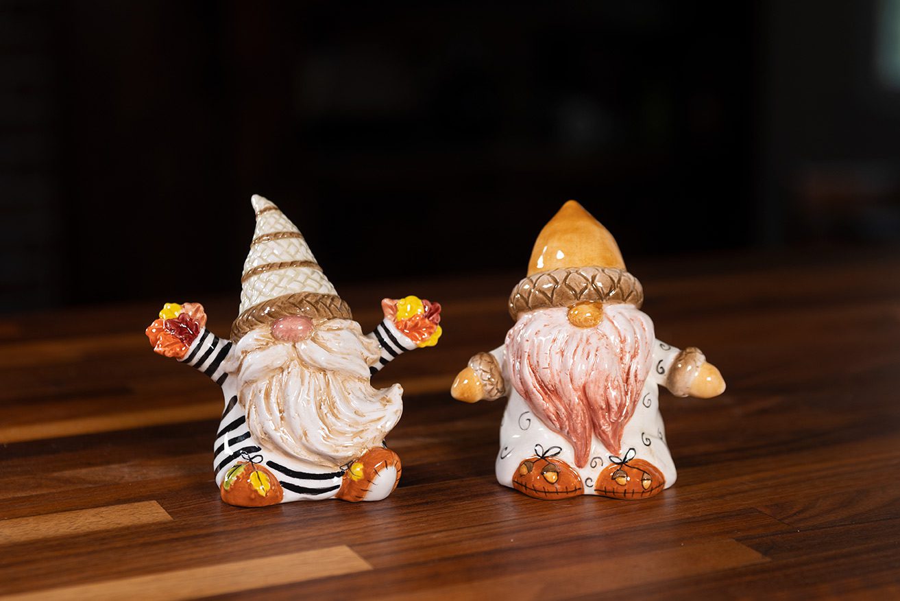 Fall Gnome Salt and Pepper shakers