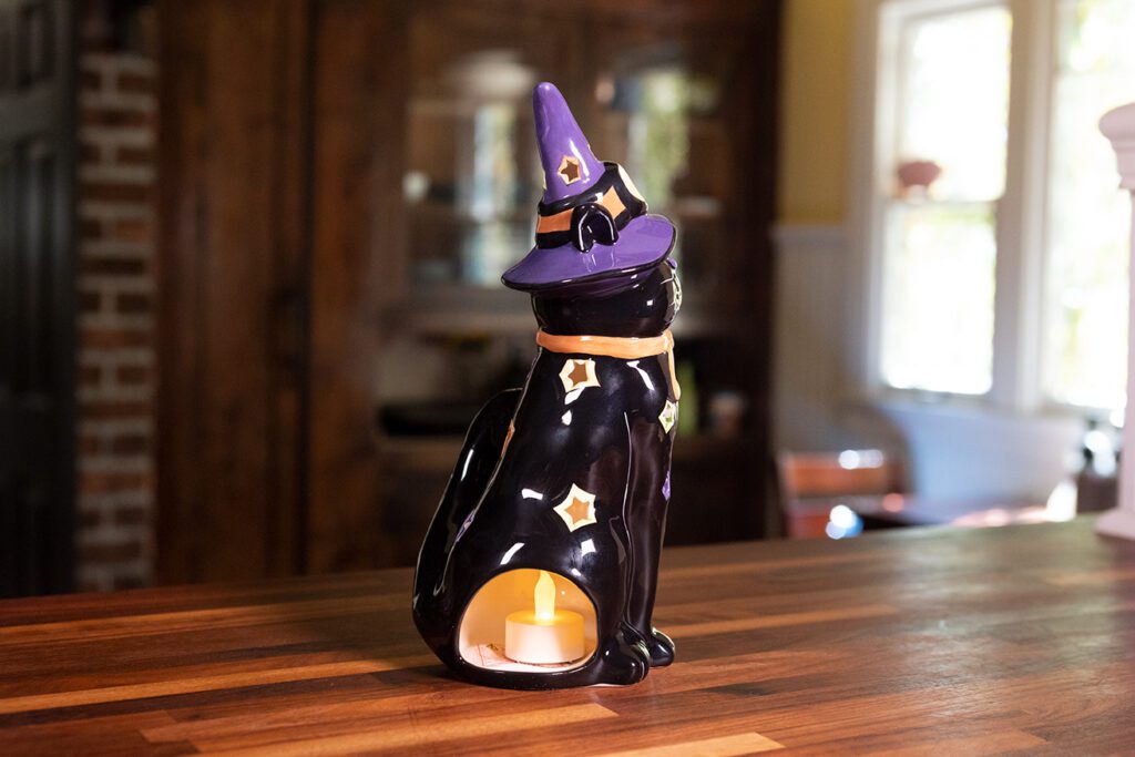 Black Cat Tealight Holder