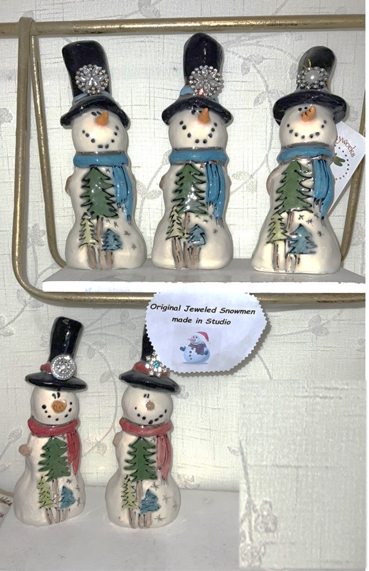 Jeweled Hat Snowmen - BEST SELLER!