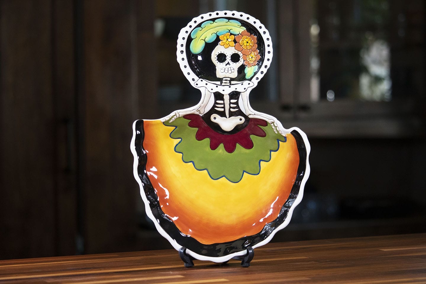 Day of Dead Girl 2 Section Platter