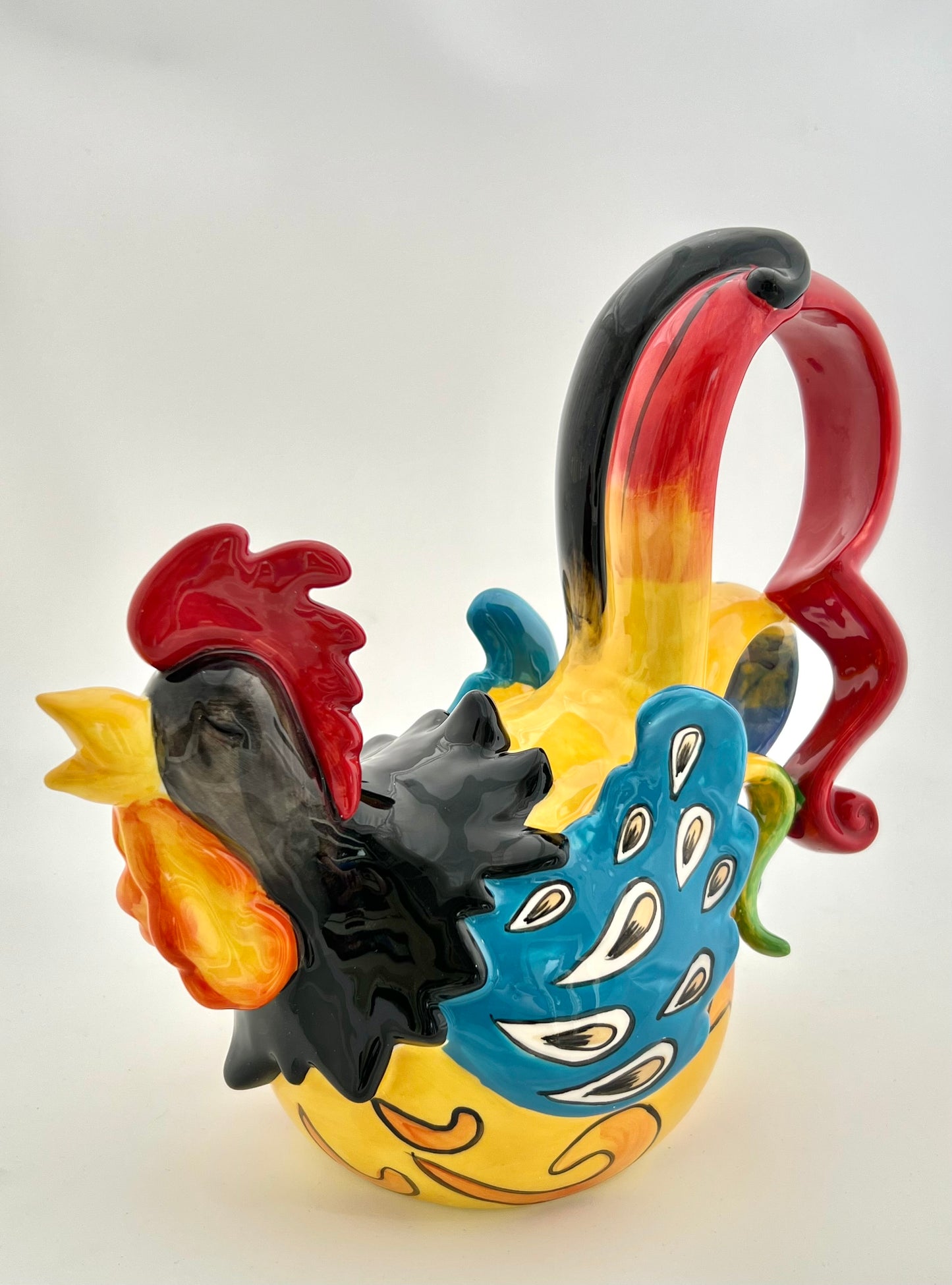 Funky Rooster Figurine