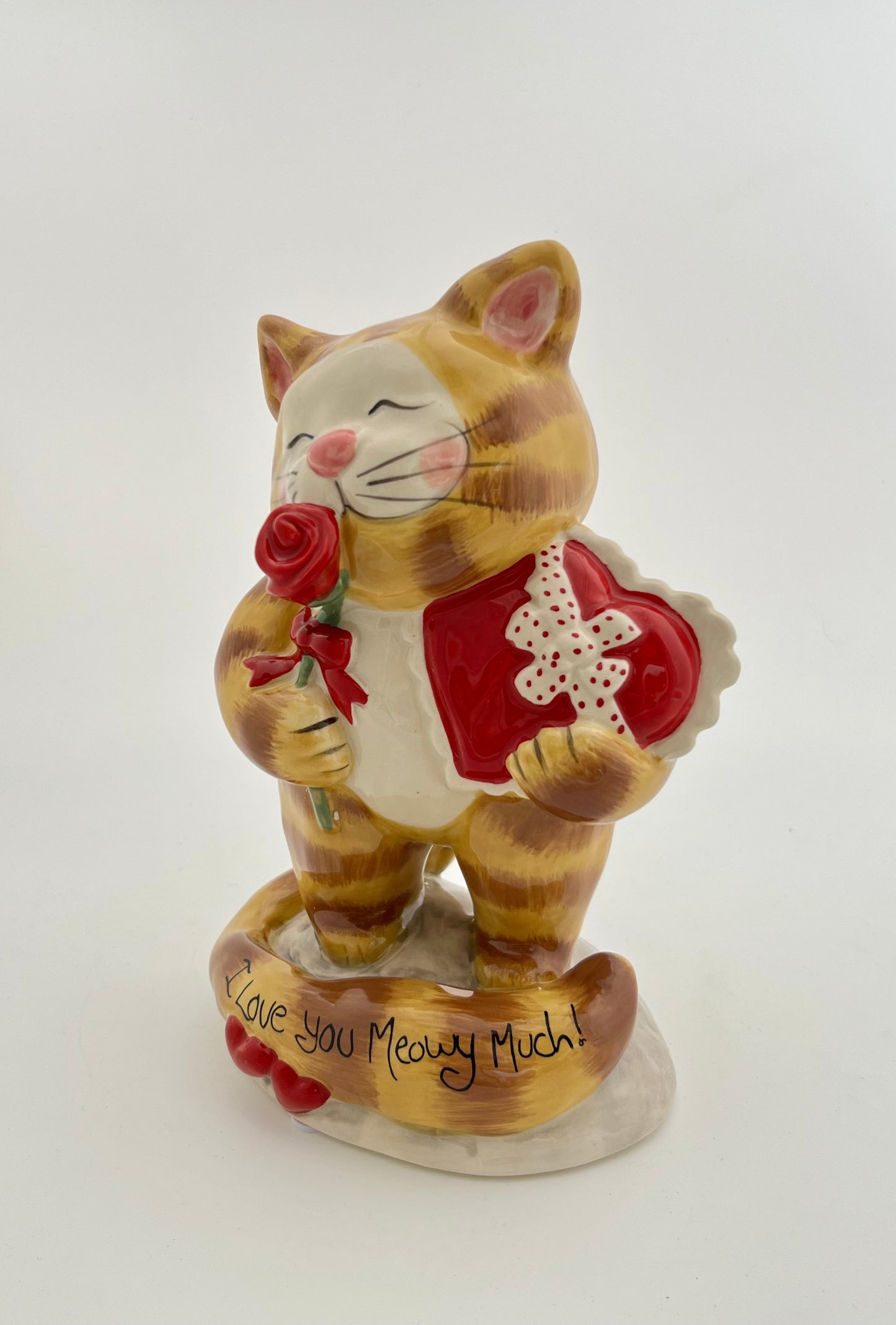 I Love You Meowy Much! Cat Figurine