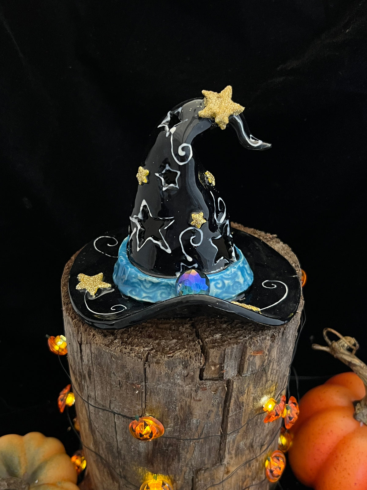 Stars and Swirls Witch Hat