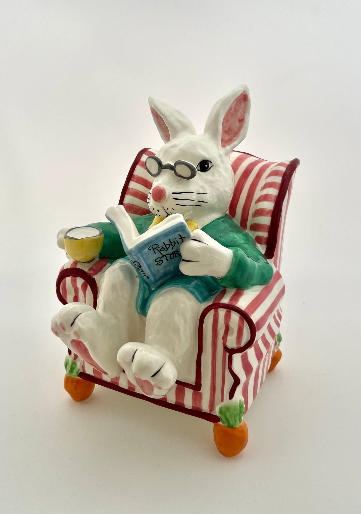 Easter Bunny Chair Figurine
