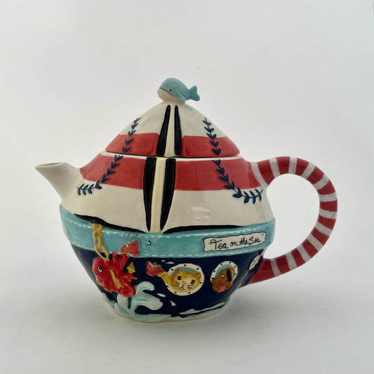 Tea on the Sea Sailboat Teapot