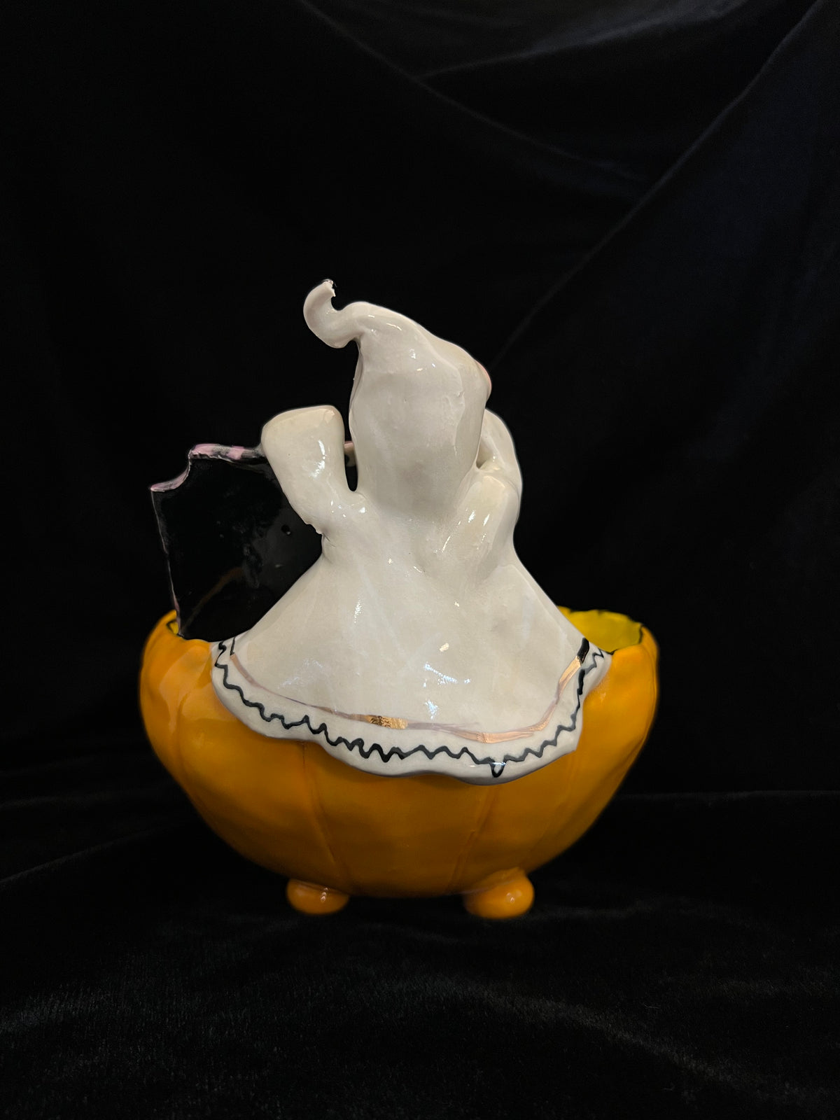 Candy Corn Ghost Treat Bowl