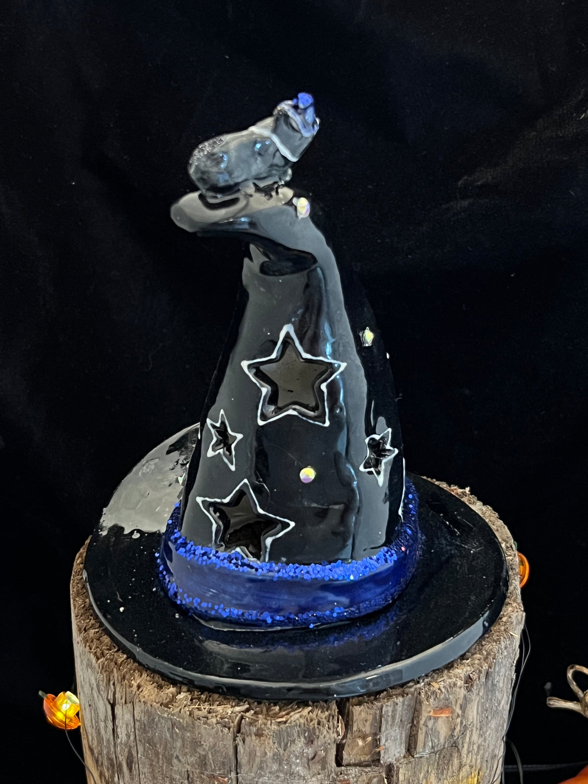 Moon and Stars Witch Hat