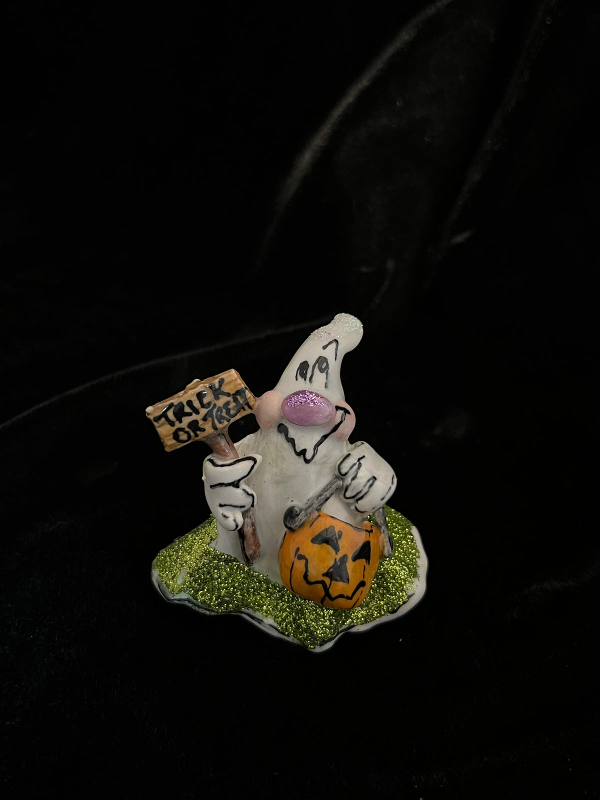 Trick or Treat Ghost Figurine