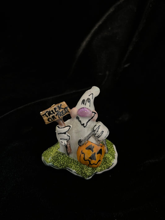 Trick or Treat Ghost Figurine