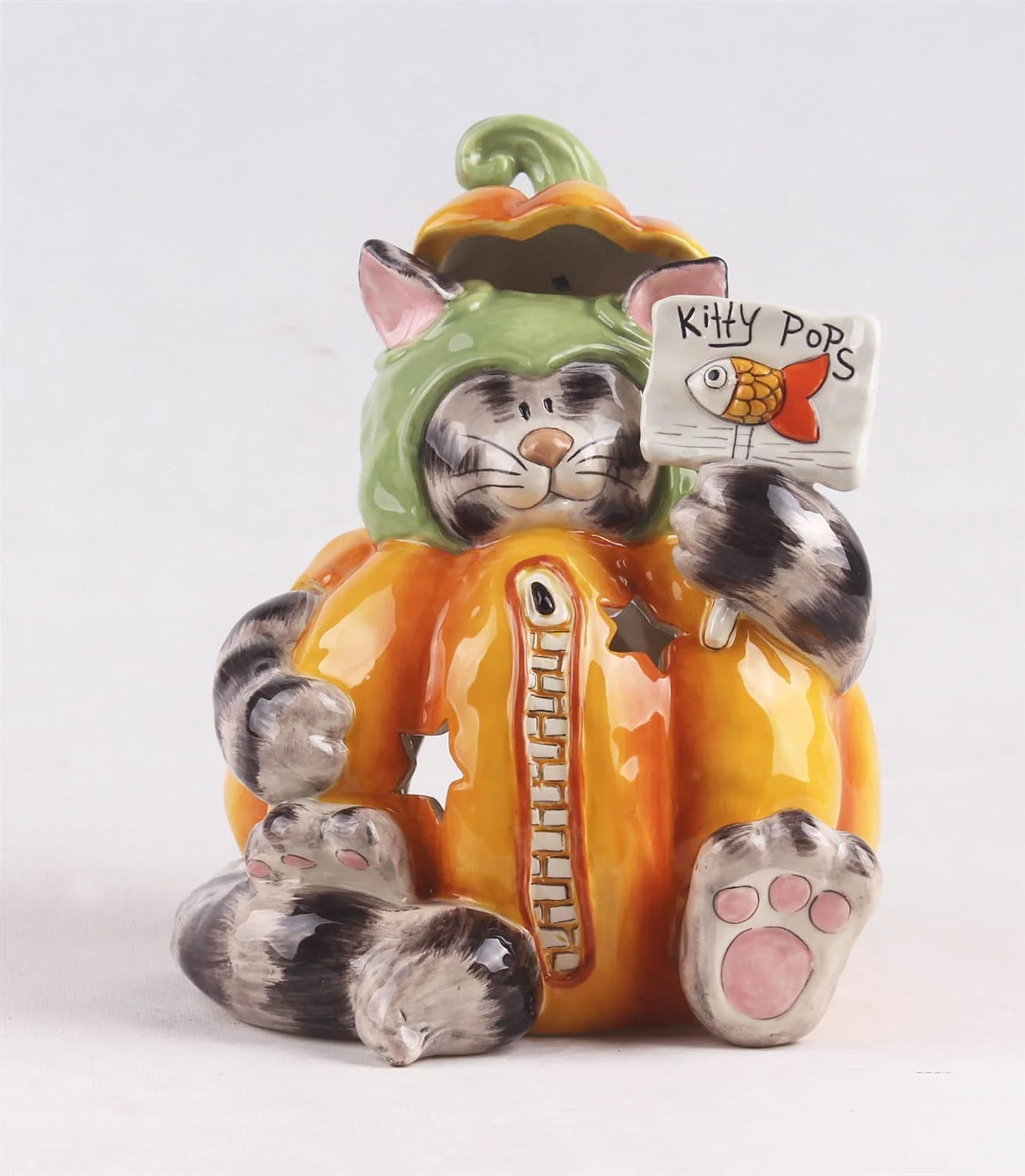 Pumpkin Cat Candle House