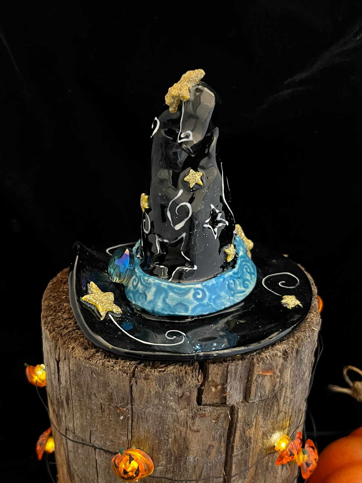 Stars and Swirls Witch Hat