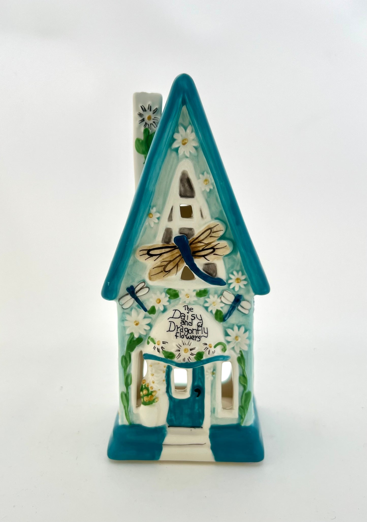 The Daisy and Dragonfly Flowers Candle House