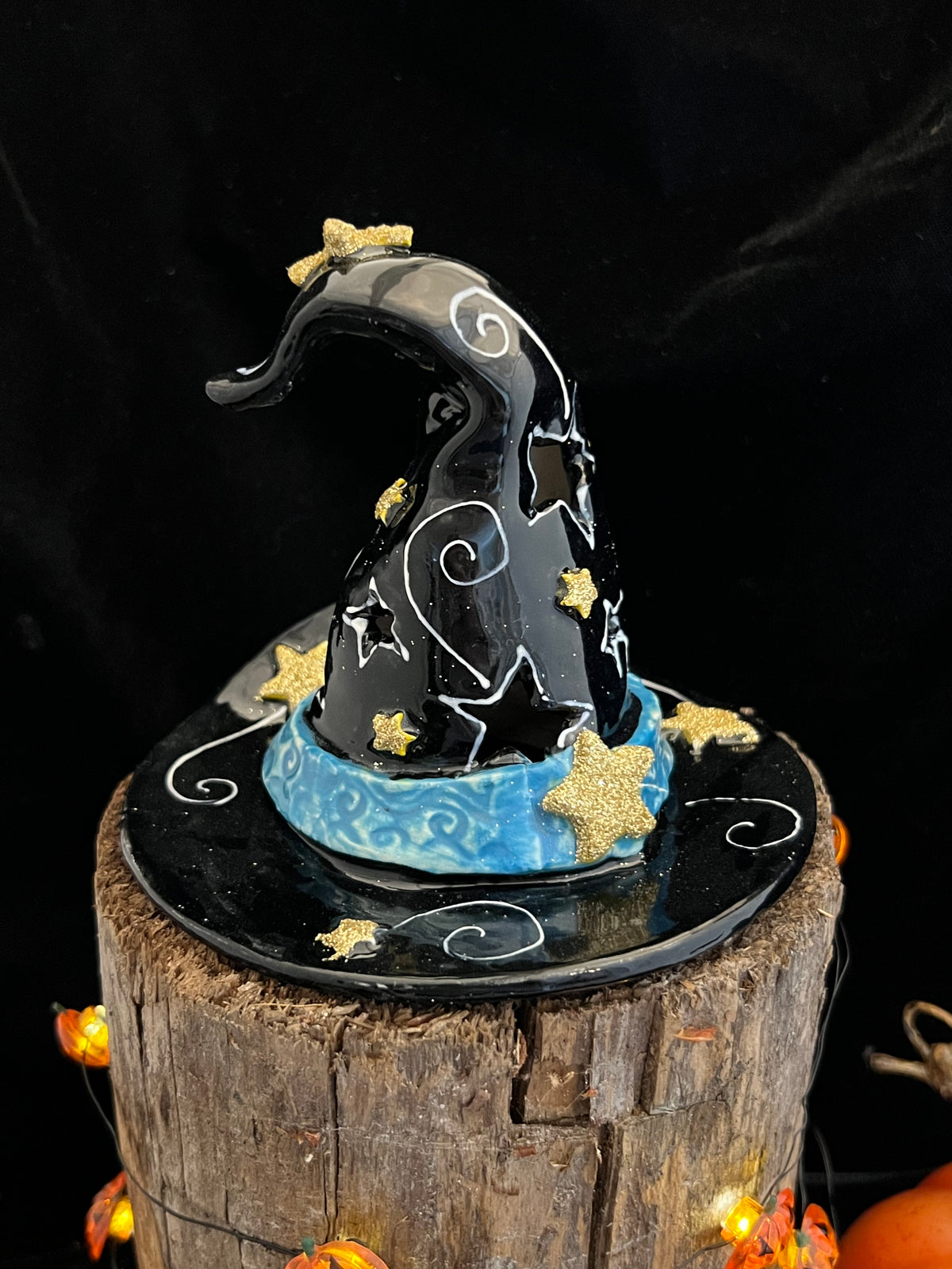 Stars and Swirls Witch Hat