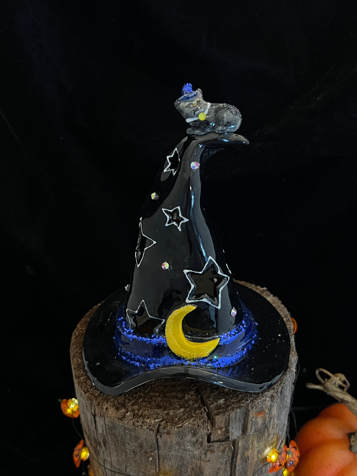 Moon and Stars Witch Hat