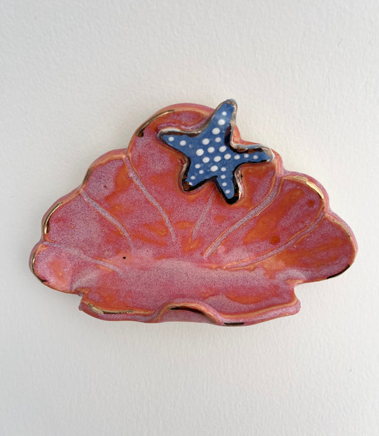 Salmon Seashell Hanger