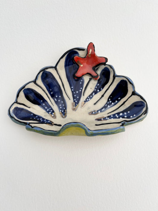 Blue Seashell Hanger