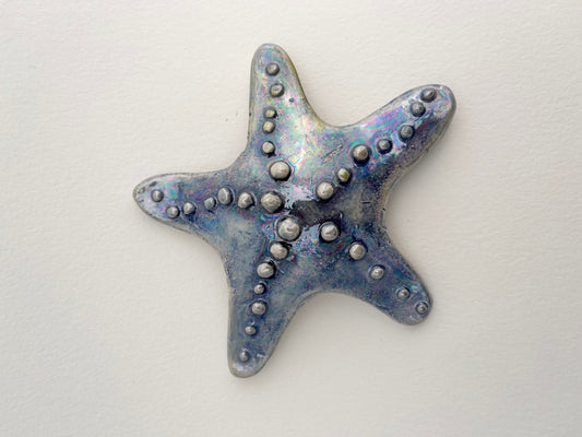 Blue Luster Starfish Hanger