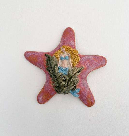 Sunrise Mermaid  Starfish Hanger